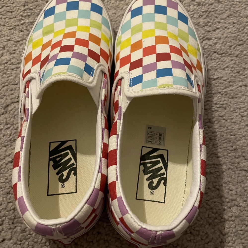 Rainbow Vans women's size 7